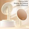 Removable Makeup Mirror with LED Light Tricolor Light Portable Cosmetic Mirror  Beauty