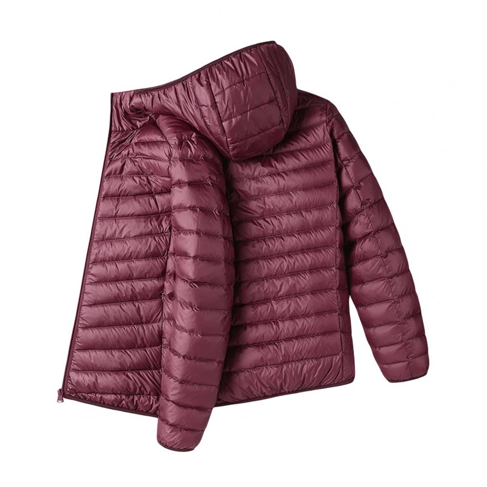 Men Cotton Coat Hooded Cotton Coat Men's Winter Cotton Coat with Hood Pockets Lightweight Cold Weather Outerwear for Men Long