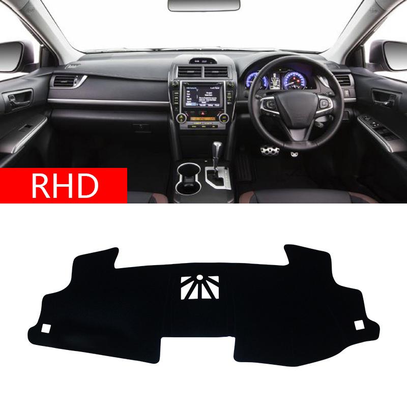 Car Dashboard Avoid Light Pad Instrument Platform Desk Cover Mats Carpets For Toyota Camry 50 XV50 2012 2013 2014 2015 2016 2017