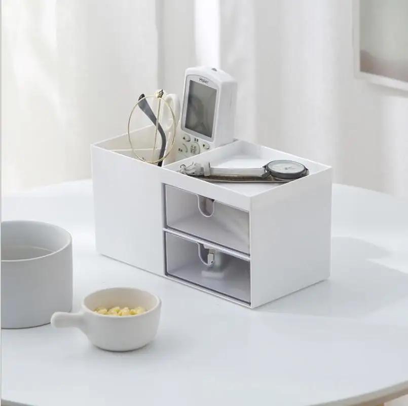 Desk Office Organizer Storage Holder Desktop Pencil Pen Sundries Box Jewelry Stationery Case Makeup Container