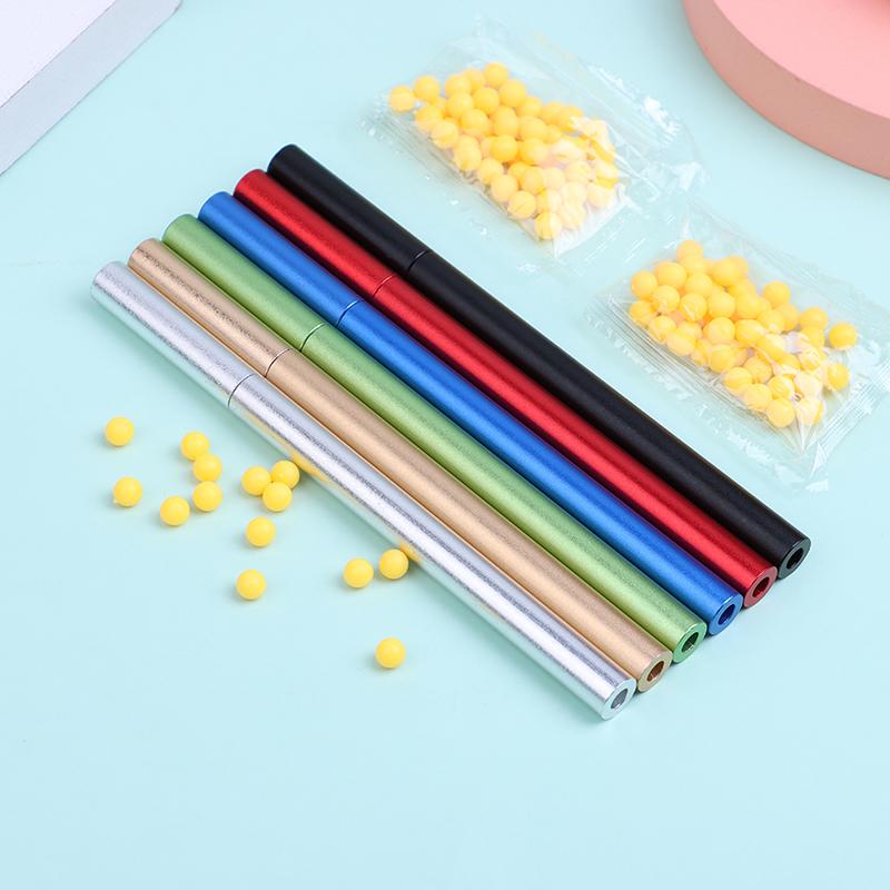 Soft Pinball Launcher Alloy Crackling Tube Safe And Soft Pinball Shoot Game Aluminum Alloy Simulation Ball Shooter