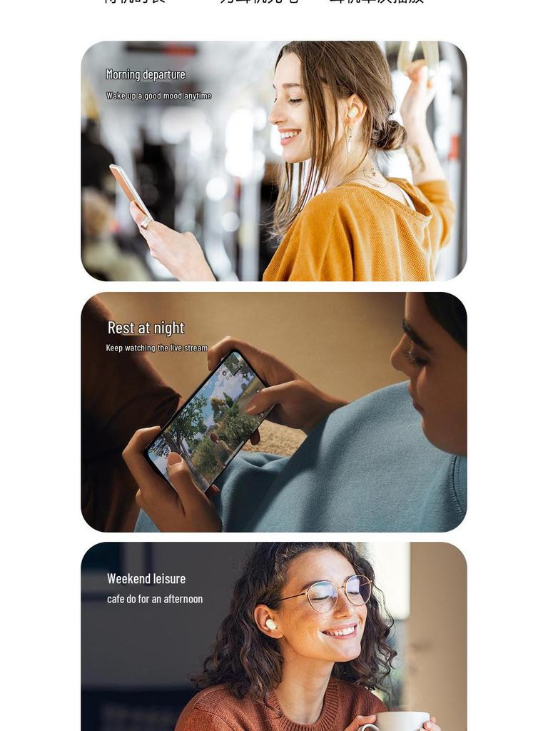M41 Wireless Bluetooth Earbuds: Noise-Cancelling, Long Battery, 5.3 Smart Display, Transparent Design