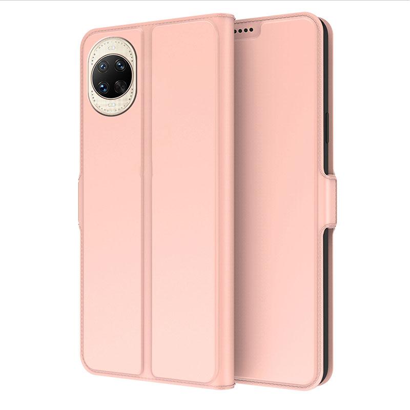 

Для Huawei nova 14 Ultra 5G Чехол Противоударная Внутренняя Оболочка из ТПУ Кожаный Чехол для Телефона Слот для Карт Rose Gold