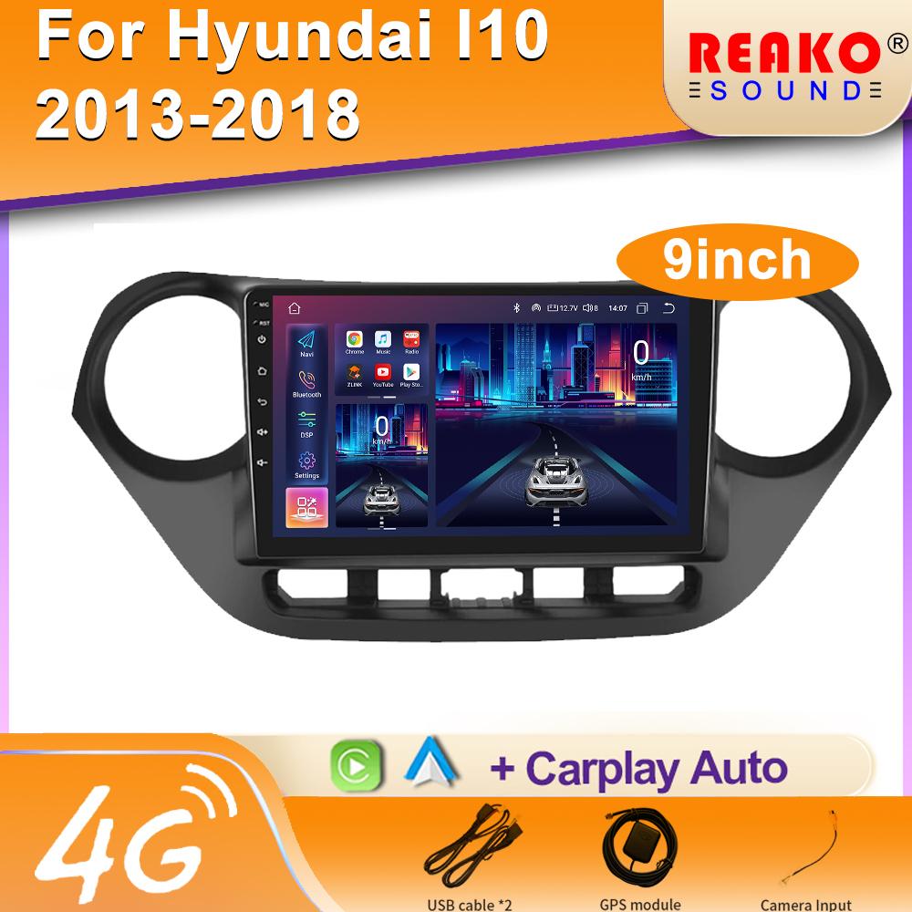 Android For Hyundai I10 2013 - 2017 Left Handle Drive Car Radio Multimedia Video GPS Navigation Carplay Auto 5G Rear Camera