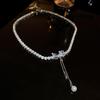 Collana di Perle Fatata Stile Coreano - Catena Clavicola Elegante e di Tendenza per Donna