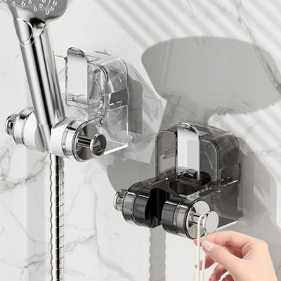 Support de douche réglable, support à ventouse solide, support mural sans perçage, capacité de charge de 5 kg, angle rotatif, support de pommeau de douche amovible