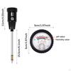 2 in 1 Soil Tester Moisture PH Meter Range 3-8 Metal Analyzer Acidity Humidity for