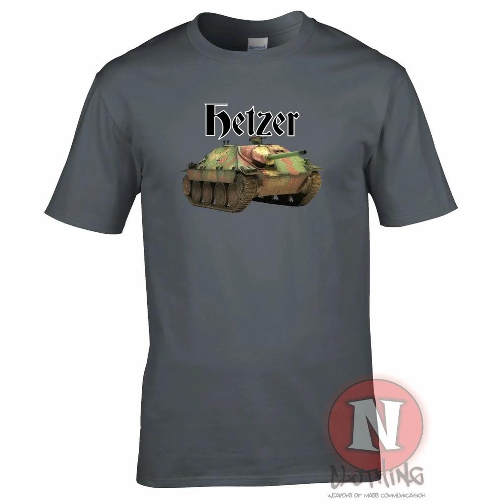 2. světová válka Německá vojenská zbroj Malý stíhač tanků Hetzer Panzer Tričko Letní Bavlněné Kulatý výstřih Krátký rukáv Pánské Tričko Nové
