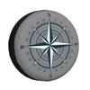 1Pcs New Car Style PU Leather Spare Tire Cover Compass Mountains For Suzuki Jimny Toyota Mitsubishi Wheel Valve Accessories