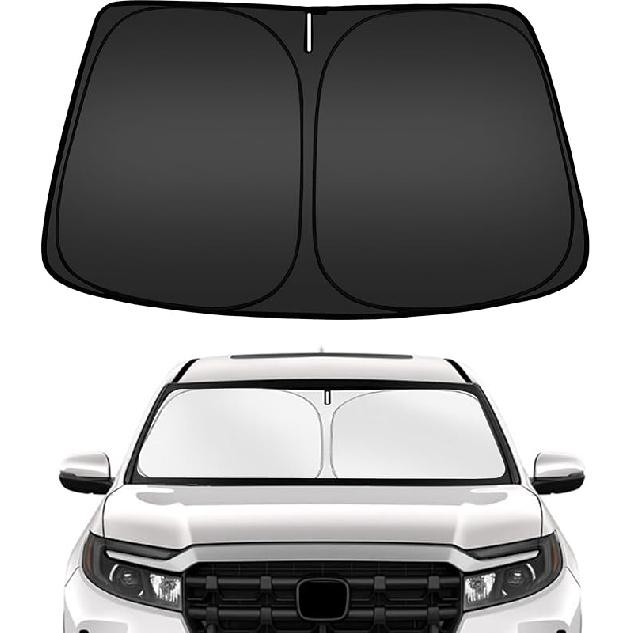 ARISMOTOR Windshield Sun Shade For GMC Sierra 1500 2500 3500 (SLT AT4 Denali) -2025 2026,  Fit Foldable Front Window Sunshade Sun Visor Protector,