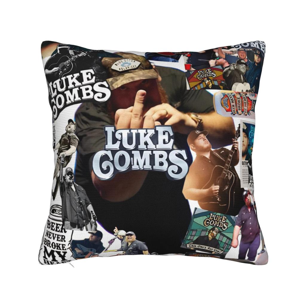 Decorative Pillowcases  Lukes Combs Tour  Merchandise Home  Pillow Case Cover Square Multiple Sizes