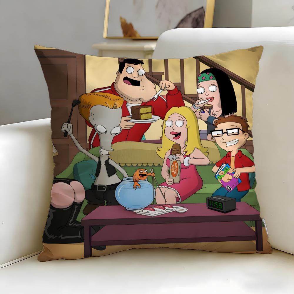 Fashion AAmerican Dadful Cushion Cover Stylish Washable Pillow Cover Ideal for Couch Bedroom Car Decoration