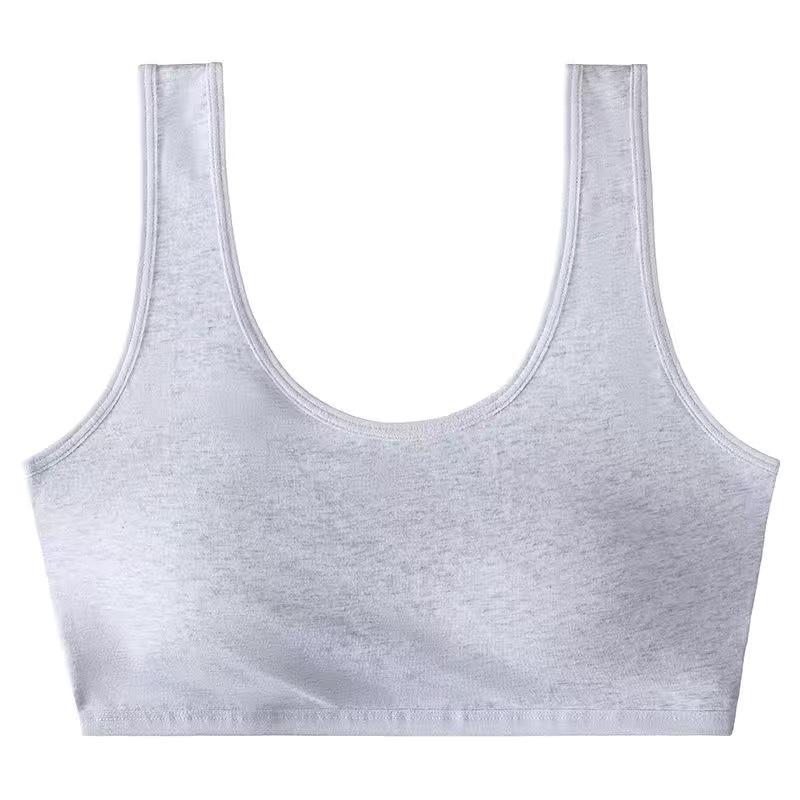 - Age underwear women's bra development period pure cotton junior high school students high school students Korean version sports tube top thin