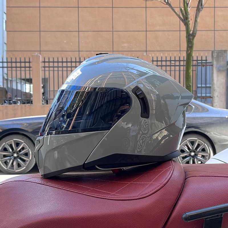 2025 Orz motorcycle helmet, men's and women's reversible helmet, motorcycle half full helmet, cool street bike all year round