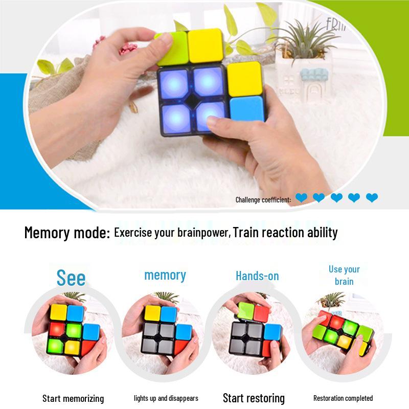 Versatile Music Cube Children's Educational Toy: Multifunctional Brain Teaser with Lights - Perfect Gift for Boys
