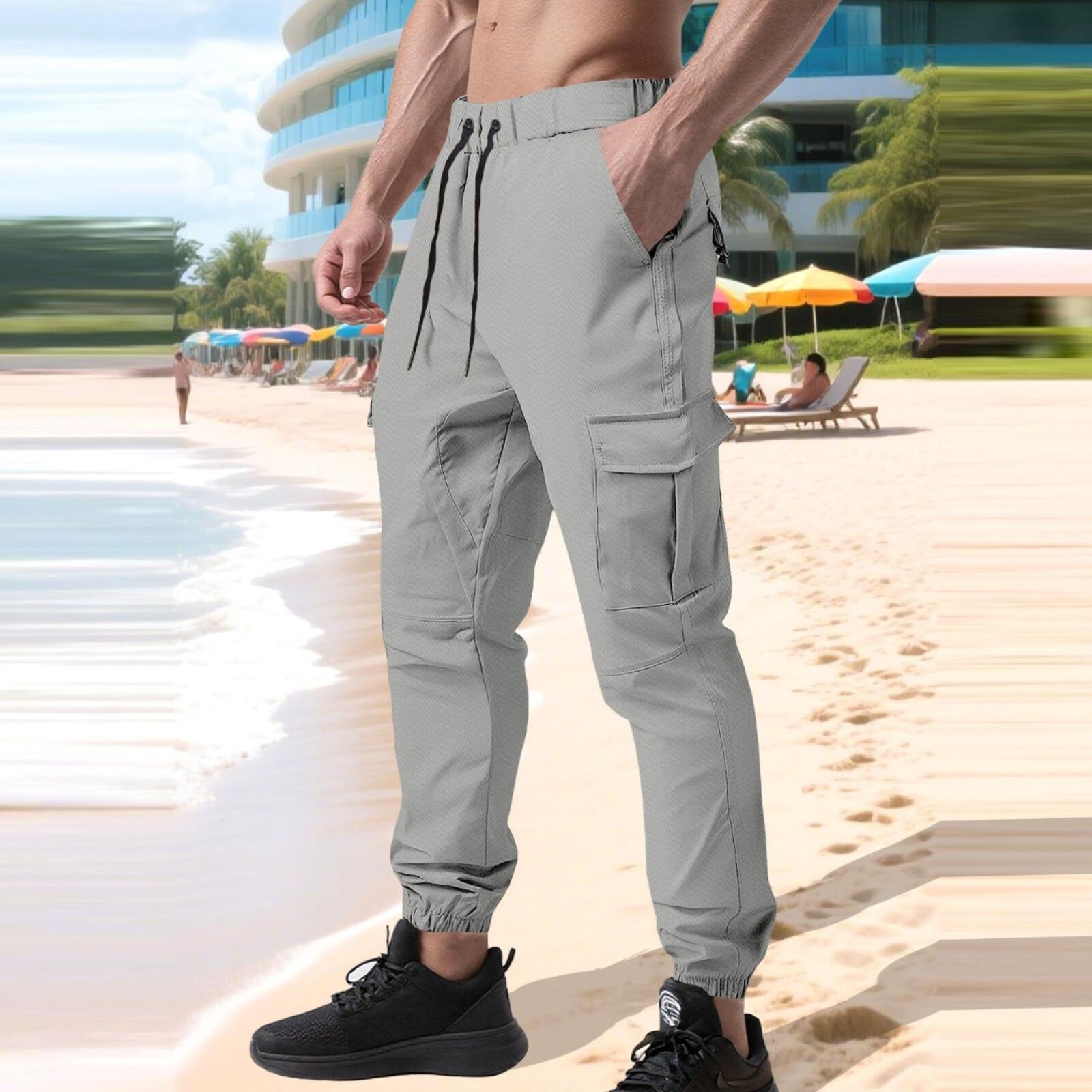 

Men s Outdoor Casual Loose-fitting Work Pants With Multiple Pockets, Straight-leg Slim-fit Straight-leg Pants XXL