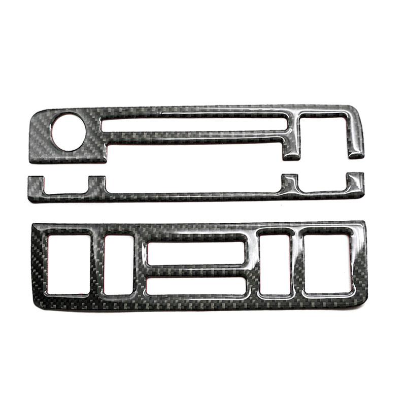 For BMW 3 Series E46 1998 1999 2000 2001 2002 2003 2004 2005 Car Carbon Fiber Center Control Dashboard Panel Air Vent Cover Trim