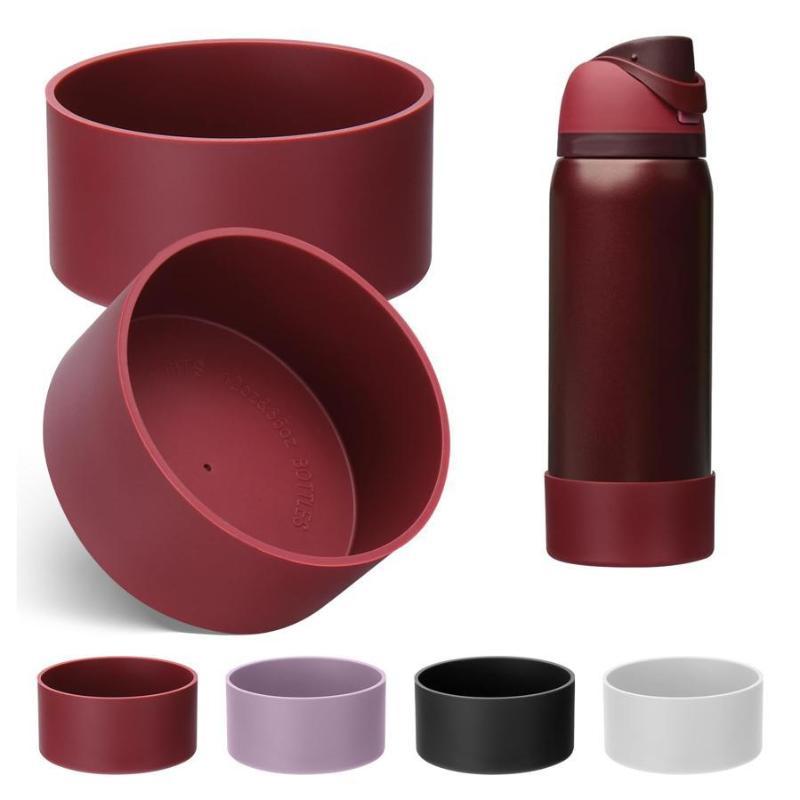 1Pcs 24Oz 32Oz Silicone Water Bottle Bottom Protector Cover Anti Slip Shock Resistant Bottle Base Sleeve For Outdoor Travel Use