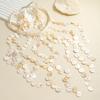 Trendy Shell Tassel Necklace Earrings Set For Women Bohemia Handmade Rope Chain Jewelry Set Summer Holiday Beach Accessory