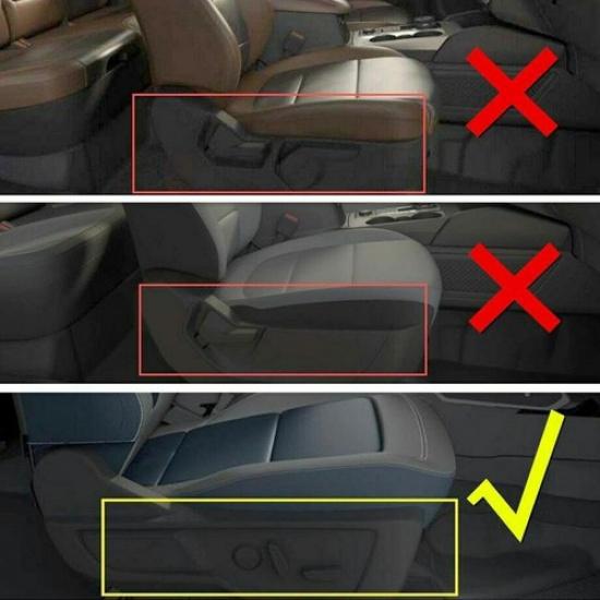 Electric Seat Adjust Button Trim For Ford Bronco/Bronco Sport Red Carbon Fiber