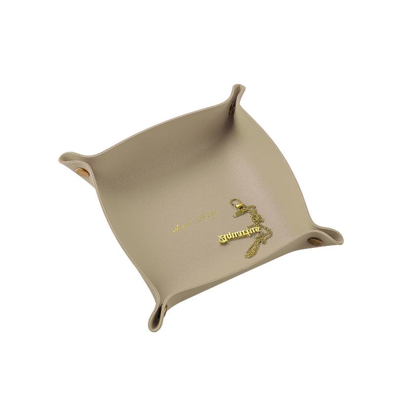 

Кожаный лоток для хранения в скандинавском стиле, настольный органайзер для ключей, ювелирных изделий, косметической коробки для хранения, складной органайзер, украшение дома