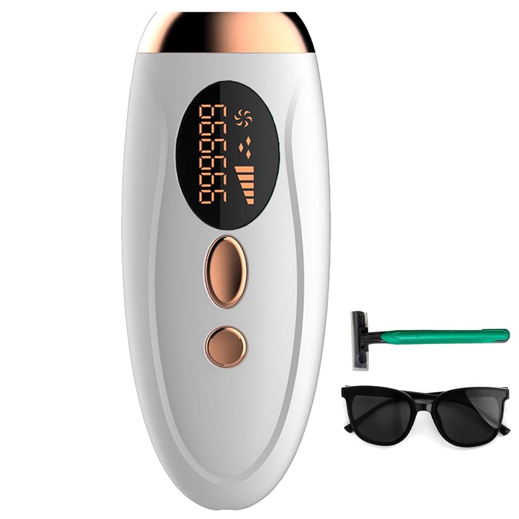 Permanent Laser Hair Removal Device with 999,999 Flashes for Face, Legs, Arms and Bikini Line