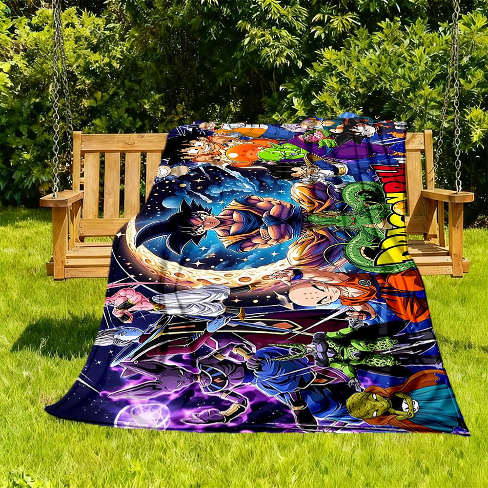 1PC Dragon Ball Heroes Outdoor Flannel Throw Blanket - HD Printed Lightweight Soft Warm All-Season Blanket for Sofa, Bed, Travel, Camping 092