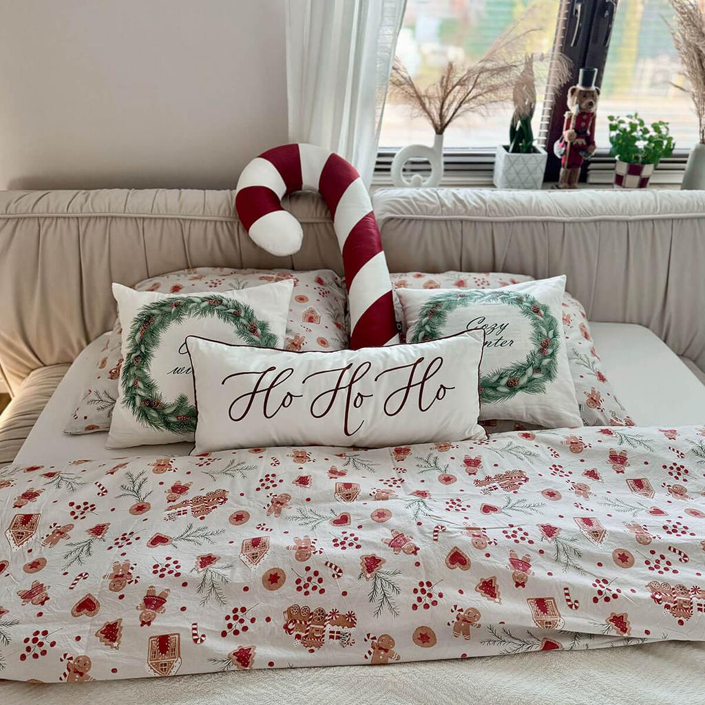 XMAS pillow pattern XM16 | Red candy cane XXL