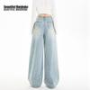 Beautiful Wardrobe Women's High-Waist Wide-Leg Denim Jeans