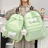 Schoolbag New Japanese Schoolbag Women's Simple Fresh and Versatile Junior High School Students Ins Bow Backpack Casual Backpack