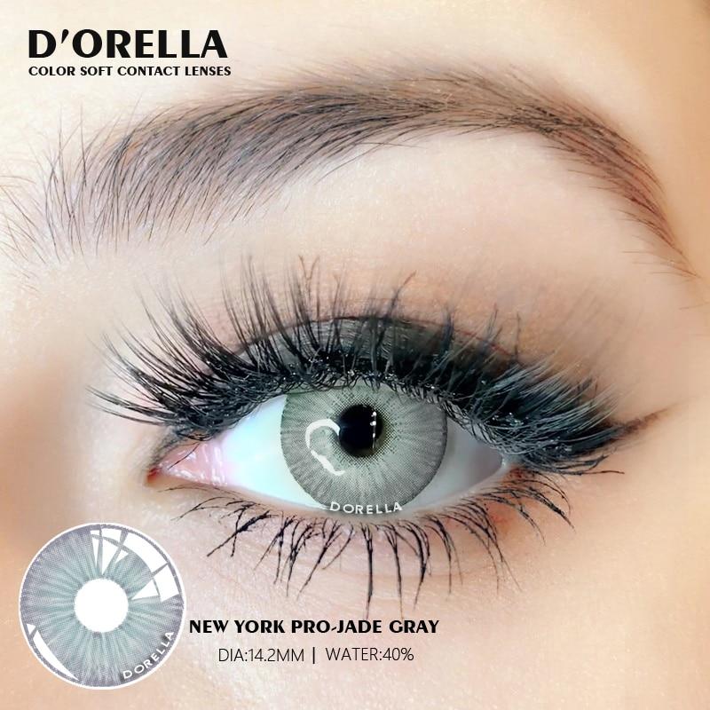 DORELLA 1 Pair (2pcs) NEW Fashion Lenses New York Color Soft Cosplay Contact Lenses for Eyes