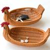 Simulated Animal Imitation Rattan Woven Storage Basket Household Storage Decoration Decoration Fruit Toy Basket Handmade Crafts