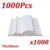 100-1000Pcs White Paper Lollipop Sticks Solid Core Cake Pop Stick For Kitchen Baking Bar Home Party Diy Chocolate Sugar Candy