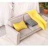 Dollhouses Loveseat Single Sofa Couch Handcrafted Wooden Miniature Decors For DIY Toy House Accessories