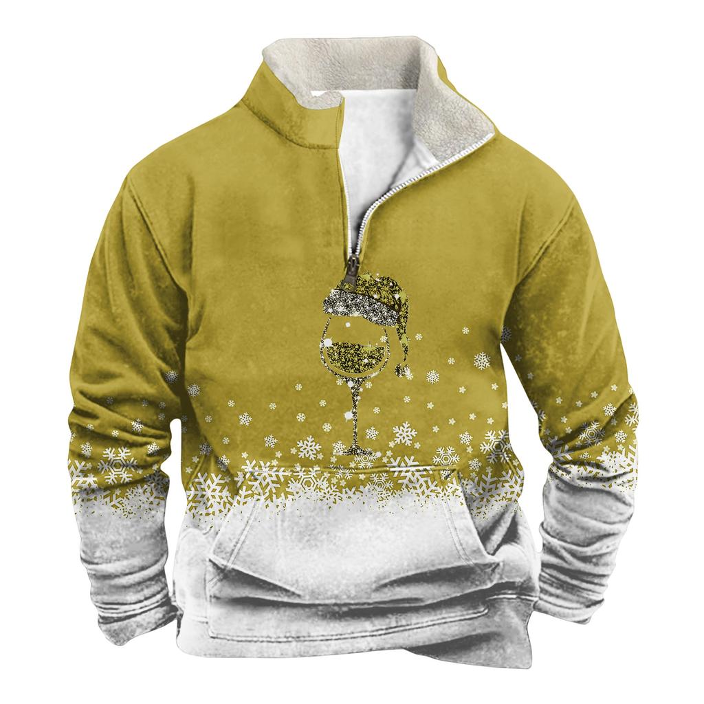 Spring And Men's Standing Collar Sweatshirt Is Outdoor Casual Sweaters Tops