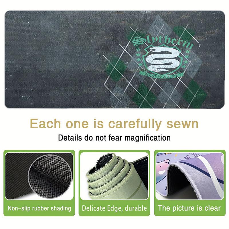 1pc Slytherin Hogwarts Snake Crest Computer Pad with Vibrant Print, Mouse Pads for Desk 032
