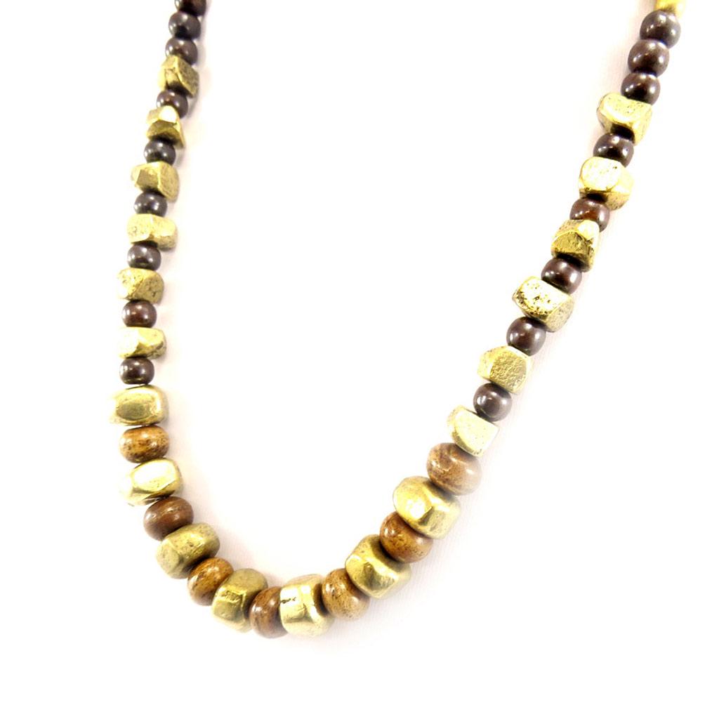 Les Trésors De Lily [C5022] - Golden Brown 'Kilimanjaro' Designer Necklace