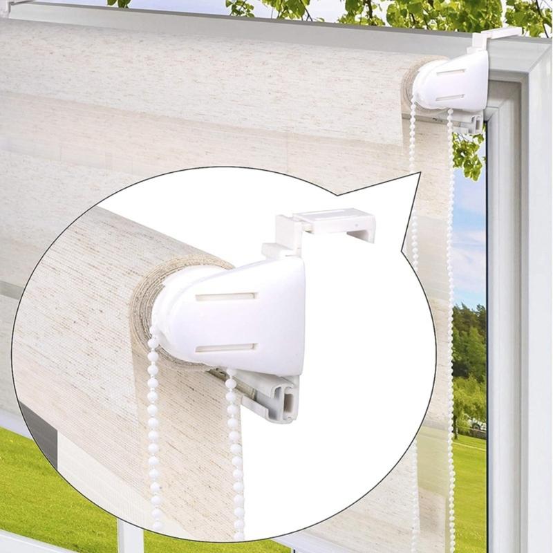 Venetian Blinds Sun BlockingsCurtains Roller Blind Shutter Control Head Controller Beaded Chain Mounting Bracket 9 Pack