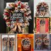 Merry Wreath Christmas Door Hanging Red Fruit Garland Simulation Ornament Xmas