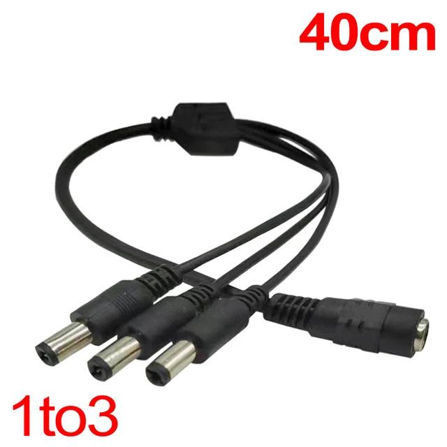 DC5521 Multi-Monitor Power Splitter Cable (1-to-2, 3, 4, 5, 6, 8)