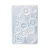 Button Silicone Mold Round Button Charm Epoxy Resin Molds Jewelry Casting Molds for for DIY Crafts Brooch Accessory