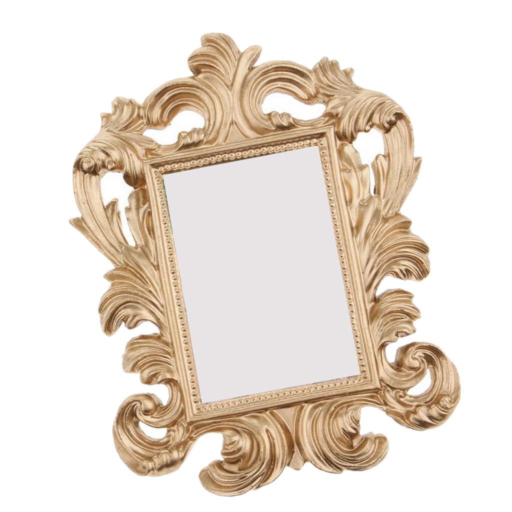 Gold Resin Stand Picture Frame - Vintage Style Photo Frame Wedding Home Decor Party Favor Bridal Anniversary Frame