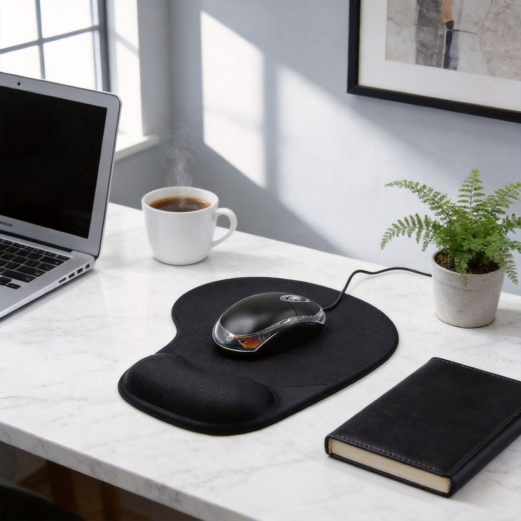 Ergonomic Gel Wrist Rest Mouse Pad For Pc And Mac With Nonslip Base