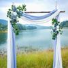 Wedding Arrangement Three-Piece Arch Flower Welcome Area Arch Door Banquet Style Dining Table Door Decoration Simulation Flower