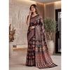 Saree premium din mătase Crap cu imprimeu digital Ajrak