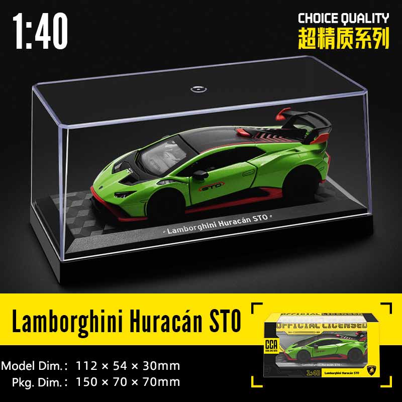 CCA 1:43 Alloy Car Models - BMW Lamborghini Bentley McLaren Collection with Acrylic Case & Display Stand, Diecast Gift for kids