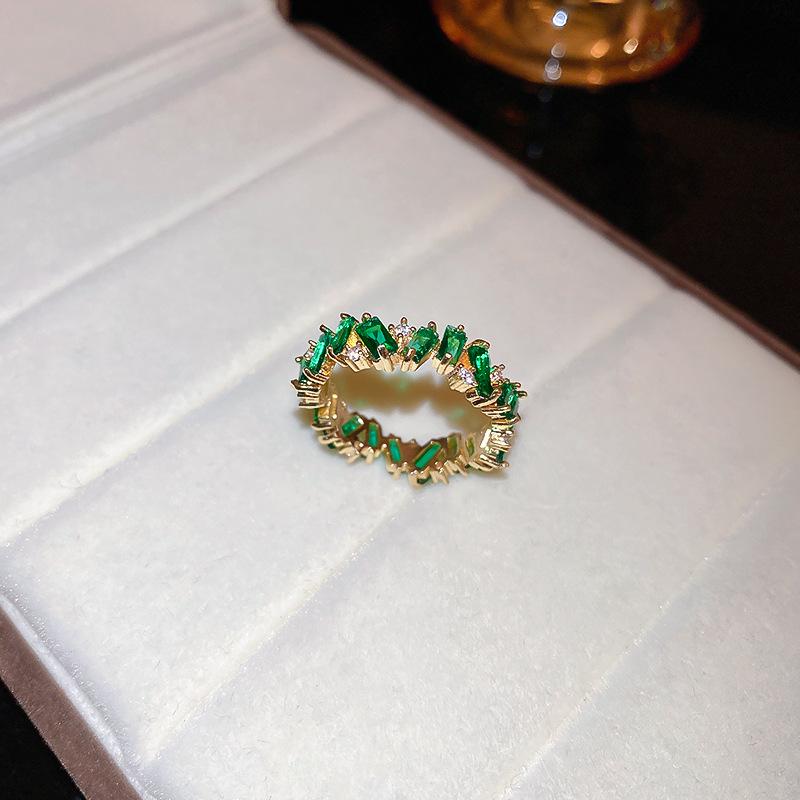 5A Grade Zircon Bauhinia Pattern Open Ring - Luxurious, Versatile, Exquisite Jewelry for Women