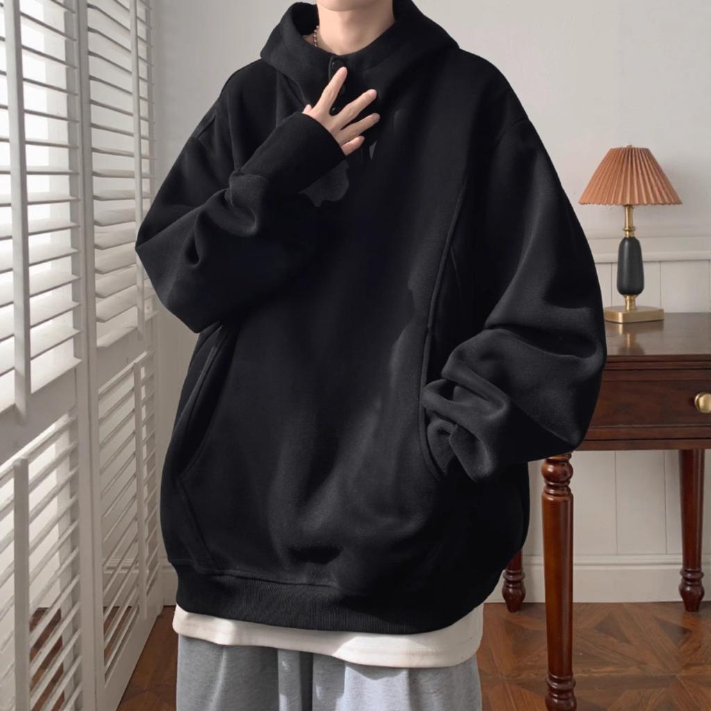 Hooded Sweater for Men and Teenagers in Autumn Is Versatile and Loose.