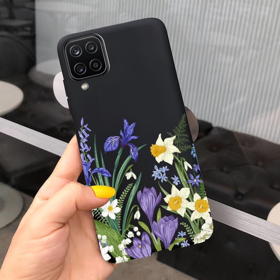 Für Samsung Galaxy A12 Hülle M12 F12 Cue Süßigkeiten Bemalte Abdeckung Weiche Silikon Handyhülle Für Samsung A12 M 12 GalaxyA12 Coque Bumper