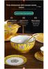 Ceramic Chinese Style Rice and Noodle Bowl Set with Enamel Color